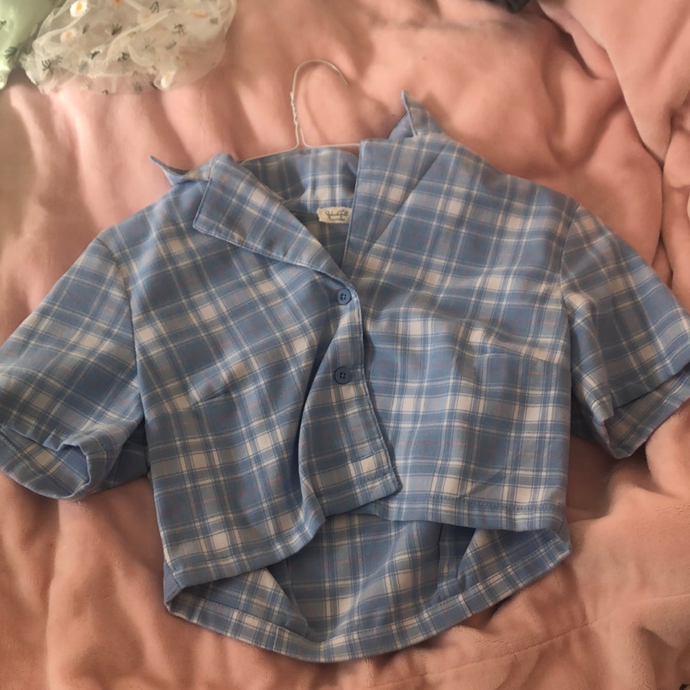 Perfect Condition John Galt Crop Top Blue